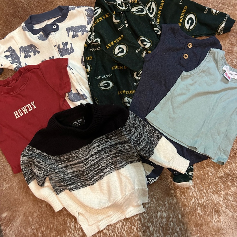 0-3 Month Lot Of Boys Clothes Zara Little Bipsy Vintage ON Burt’s Bees Packers